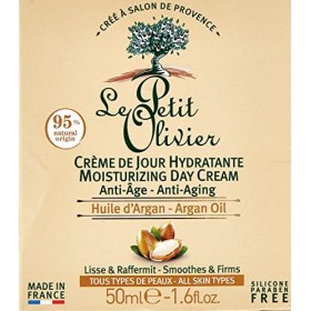 LE PETIT OLIVIER - Crème de Jour Hydratante Anti-Âge - Huile dArgan, Vitamine C & Acide Hyaluronique - Lisse & Illumine- Tou ...