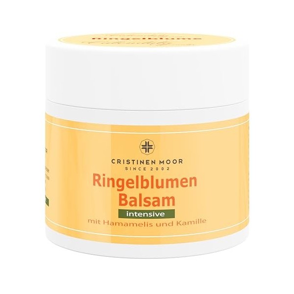 CristinenMoor Baume de fleurs de souci 300 ml - Crème de calendula pour les mains et le visage - Pommade au calendula à lext