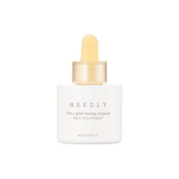 Needly Vita C Glow Ampoule Sérum Tonique 30 ml – Sérum éclaircissant et hydratant avec Vita C_Trus Complex™ et triple acide h