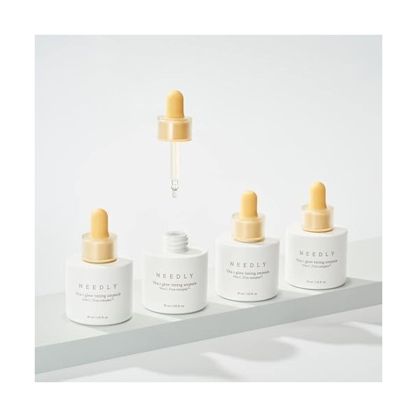 Needly Vita C Glow Ampoule Sérum Tonique 30 ml – Sérum éclaircissant et hydratant avec Vita C_Trus Complex™ et triple acide h