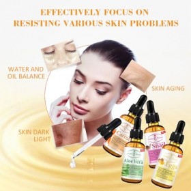 AICHUN BEAUTY Sérum 99 % vitamine E collagène blanchissant visage lissage huile contrôle lacné Apprêt perfecteur 4 Type 04