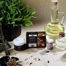 Nutriglow Gold Kesar Bleach Cream, Papaya Fruit Bleach Cream, Diamond Perfect Radiance Bleach Cream for Lightening Facial Hai