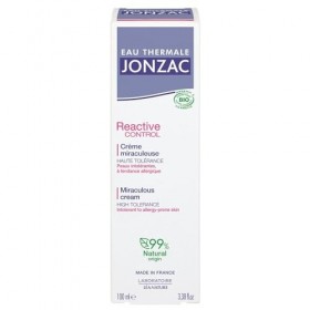 Eau Thermale Jonzac | Crème Miraculeuse - Reactive Control | Apaise – Hydrate| Haute tolérance | Limite les risques de réacti...