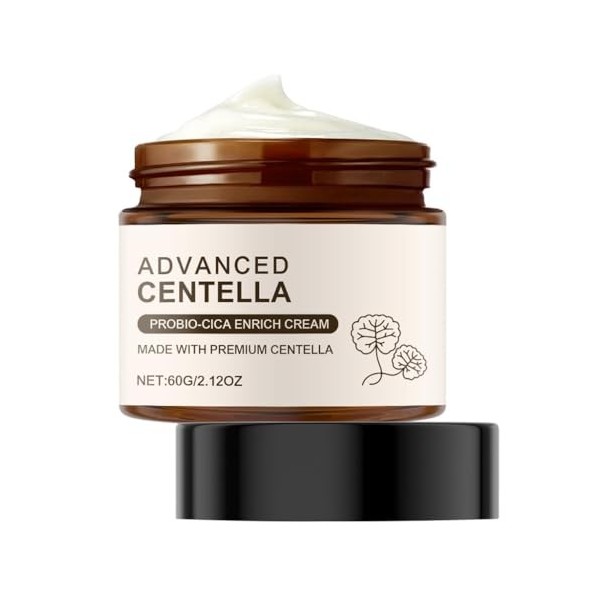 Crème Apaisante Centella Asiatica - Soulage Linconfort Cutané, Hydrate en Profondeur et Maintient le Confort 5pcs Crème Jour...
