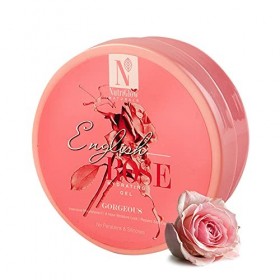 Nutriglow Naturals English Rose Hydrating Gel for Deep Nourishment, 8 Hour Moisture Lock, Repair Skin Damages, Lightening & 