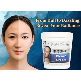 Macaria Crème Décolorante Pour Le Visage Riche En Oxygène Pour Une Peau Éclatante Instantanément, Éclaircit Les Cheveux Et Bl