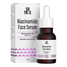 Sotrue 10% Niacinamide Face Serum with Zinc, 15ml | For Acne and Pimple Clear Skin | Clean & Brighter Skin