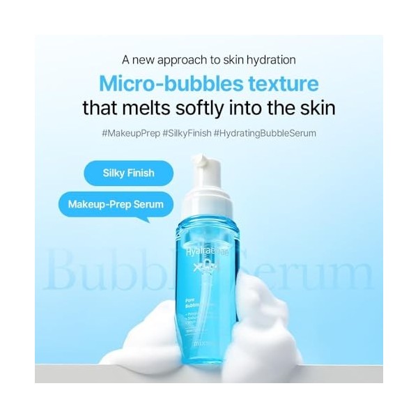 Mixsoon Hyalraebae Pore Bubble Serum – Sérum hydratant aux micro-bulles, texture lisse et soin des pores, préparation légère 