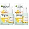 GARNIER Skin Active - Sérum Crème Booster DÉclat 2-En-1 - Hydratation 72h & Éclat - FPS 25 - Vitamine C & Agrumes - Vegan & ...