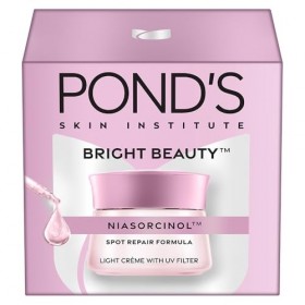 PONDS Bright Beauty Crème de jour 35 g, non grasse, hydratant quotidien matifiant, SPF 15 – avec niacinamide pour éclaircir 