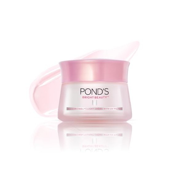 PONDS Bright Beauty Crème de jour 35 g, non grasse, hydratant quotidien matifiant, SPF 15 – avec niacinamide pour éclaircir 