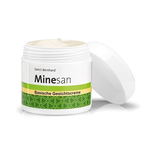 Sanct Bernhard Minesan Crème basique pour le visage à lhamamélis à la camomille mélisse à lhuile damande 100 ml