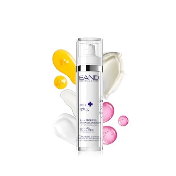 Bandi - Crème Anti-âge SPF 50 | Protection Solaire 50 UVA/UVB Enrichie en ginseng elle hydrate et revitalise le teint Prenez ...