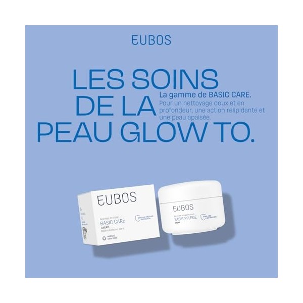 EUBOS Soin de Base|Crème|Peaux Normales et Sèches |Crème Vent & Intempéries | Protection Intensive et Hydratation |Tolérance 