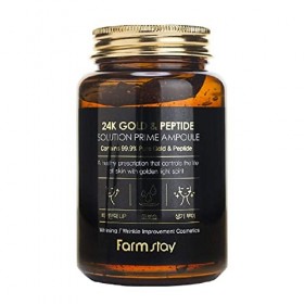 [Farmstay] 24 K Gold & Peptide Solution Prime Ampoule 250 ml
