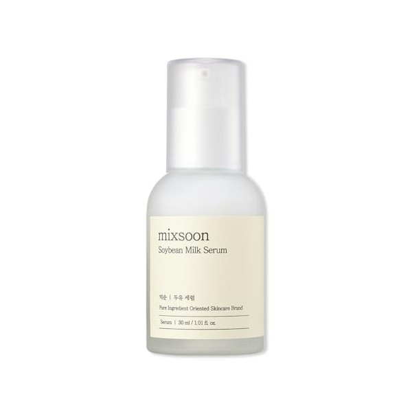 mixsoon Soybean Milk Serum – Sérum hydratant et raffermissant aux fèves de soja fermentées, collagène végan et 3 peptides pou