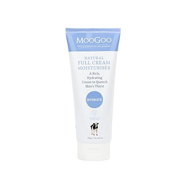 MooGoo Crème hydratante naturelle – Réparation ultra-hydratante pour peaux sèches, démangeaisons et sensibles – Convient pour