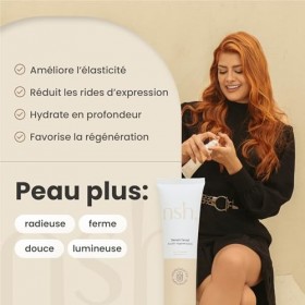 nsh. Sérum Visage Aloé & Acide Hyaluronique 100ml. Sérum anti-âge, anti-rides, anti-taches, anti-acné pour femmes. Avec Aloe 