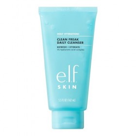 e.l.f. Skin Holy Hydration! Clean Freak Nettoyant quotidien en gel hydratant doux pour le visage, fabriqué avec de lacide hy ...