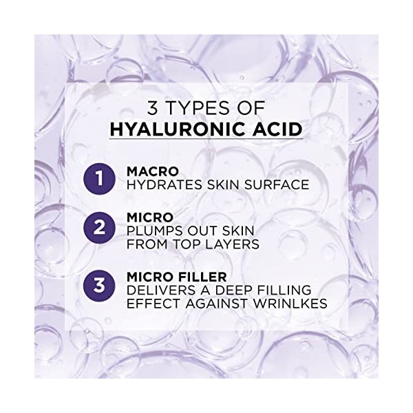 LOreal Paris LOréal Paris Revitalift Filler Crème Anti-Âge Repulpante Profonde SPF50, Protection UV, Hydratante, Hydrate In C...