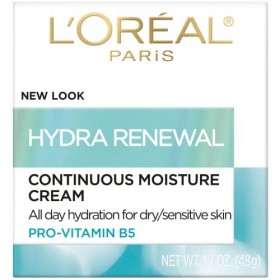 LOreal Paris - Crème hydratation continue Plénitude Hydra-Renewal - Pour peaux sèches et sensibles - 48 g