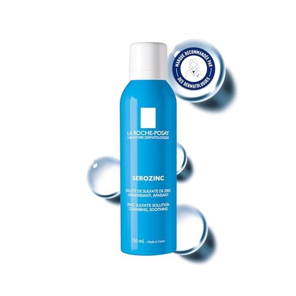 La Roche-Posay - Serozinc - Spray Assainissant et Lotion Tonique - Enrichi en Sulfate de Zinc - Apaise les Irritations et Rég...