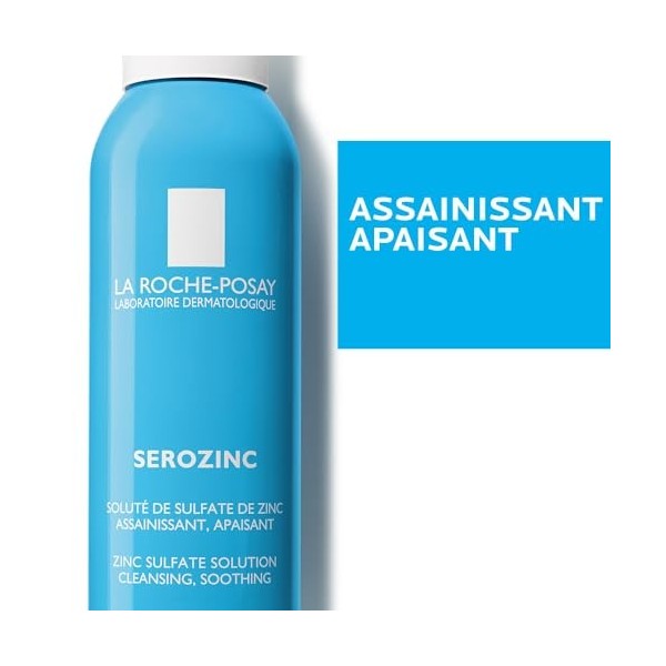 La Roche-Posay - Serozinc - Spray Assainissant et Lotion Tonique - Enrichi en Sulfate de Zinc - Apaise les Irritations et Rég...