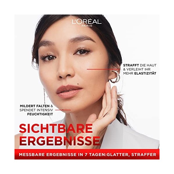 LOréal Paris Sérum à effet hyaluronique immédiat - Soin du visage anti-âge en profondeur pour réduire les rides - Avec acide