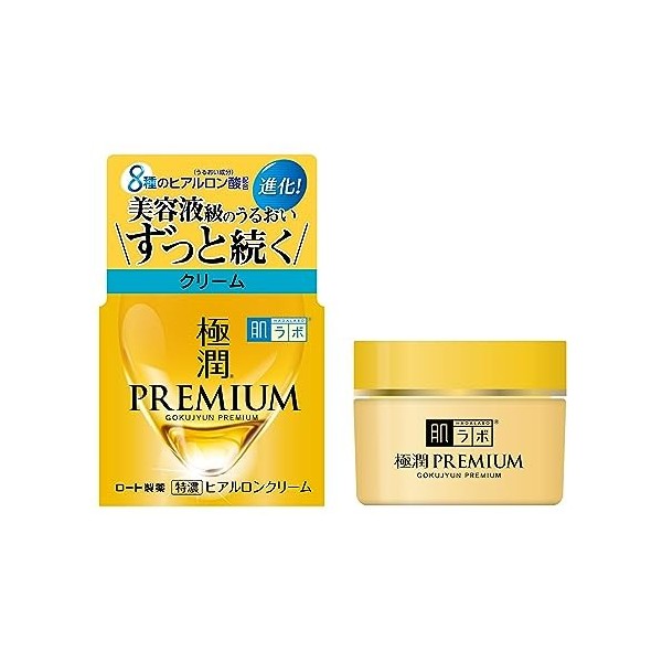 Hada Labo Gokujun Premium Hyaluronic Emulsion Refill Cream 140mL Crème Jour et Nuit