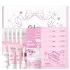 Sakura Kit de soin du visage, 11 pièces haute hydratation Sakura, toner, sérum, crème pour les yeux, baume à lèvres et masque...