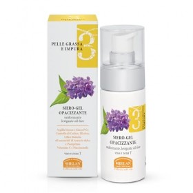 Helan Linea Viso 3 – Sérum Visage Gel Opacifiant et Lissant pour Peaux Grasses et Impures, avec Argile Blanche, Zinc, Cannell