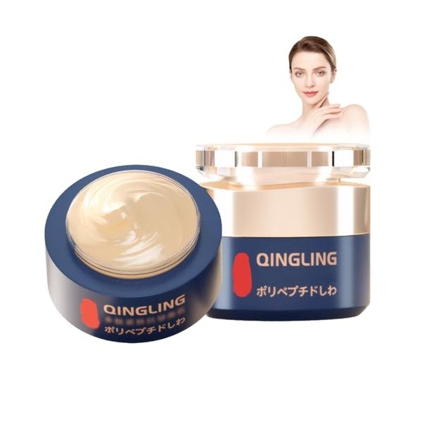 Qingling Crème anti-rides Qingling Crème anti-rides, crème Qingling, pour éliminer les rides, raffermir la peau, réduit les r