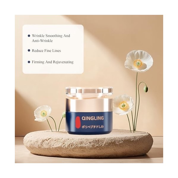Qingling Crème anti-rides Qingling Crème anti-rides, crème Qingling, pour éliminer les rides, raffermir la peau, réduit les r