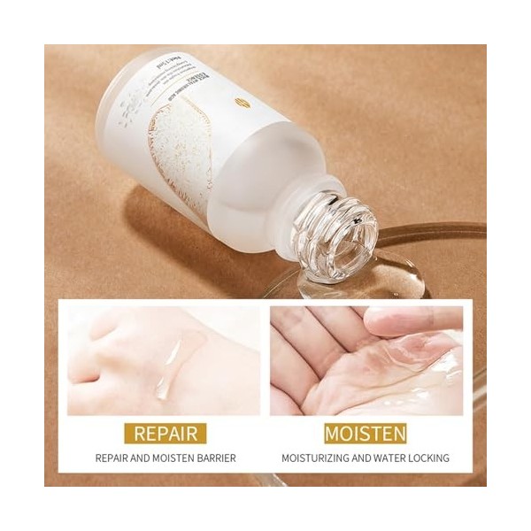 Dyceittdia 2PCS Sérum de Riz, Essence de Riz Anti-rides, Réparer la Barrière Cutanée, Réduire la Pigmentation, Hydrate et Nou