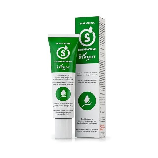 Staudt Premium Scar Cream - Formula with Vitamin E, Honey, Hyaluronic Acid & Silicone - Scar Treatment for Old & New Scars, S