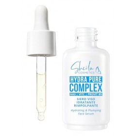 Sheila Cosmetics Hydra Pure Complex - Sérum Visage Hydratant et Répulpant avec Acide Hyaluronique à 3 Poids, Vitamine C Stabi