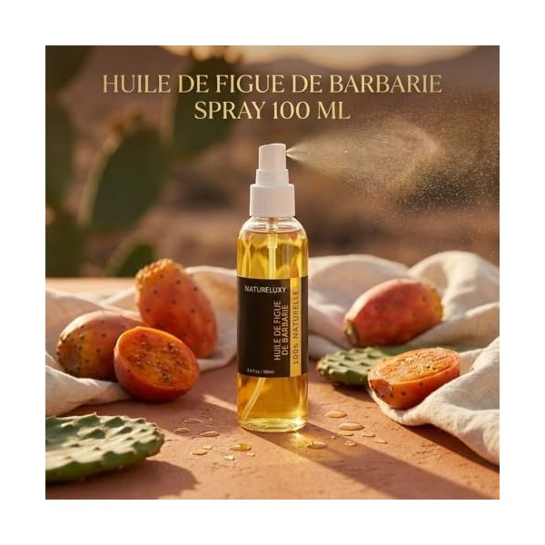 Natureluxy Huile de Figue de barbarie en Spray 100 mL | Macérât Naturel