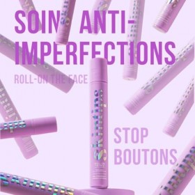 Skintips - Roll-On The Face - Soin Anti-Boutons & Anti-Marques - Purifie, assèche et élimine les boutons - Skin Care Pour Ado