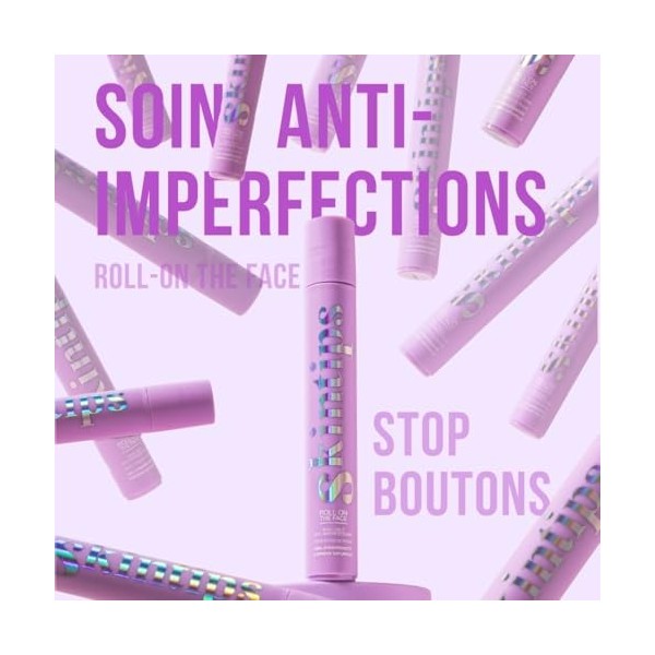 Skintips - Roll-On The Face - Soin Anti-Boutons & Anti-Marques - Purifie, assèche et élimine les boutons - Skin Care Pour Ado