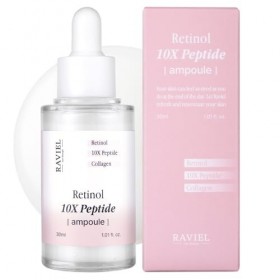 RAVIEL Retinol Lot de 10 ampoules peptidiques 30 ml