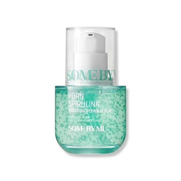 SOME BY MI PDRN Spiruline Sérum réparateur apaisant – 50 ml – Sérum coréen végétalien PDRN pour le visage – Calme les rougeur