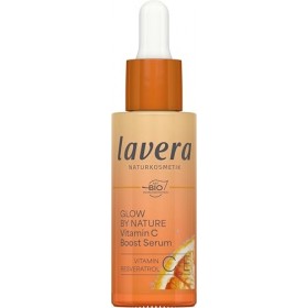 lavera Glow By Nature Booster éclat vitamine C Sérum visage - estompe les taches pigmentaires et les marques d’acné - neutral