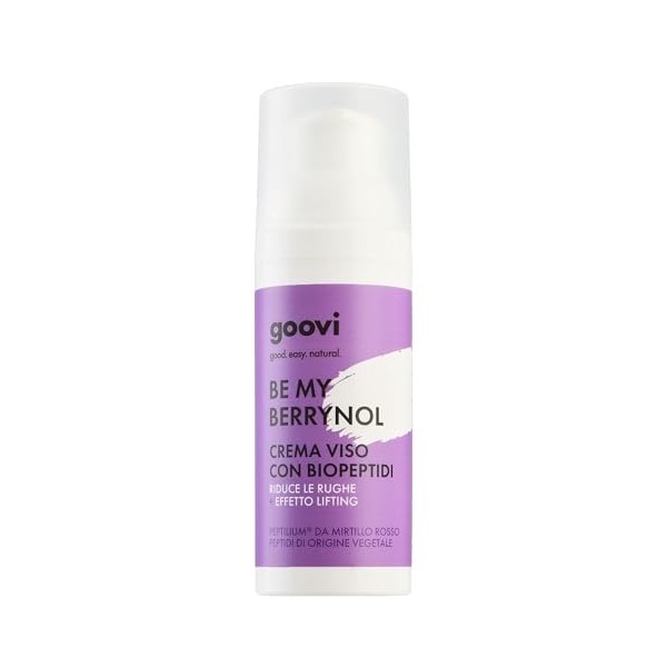 GOOVI Be Me Berrynol Crème anti-âge pour le visage avec biopeptides - Soin raffermissant du visage à lacide hyaluronique - 5