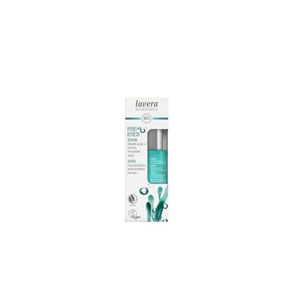 LAVERA HYDRO REFRESH serum algas-hialuronico 30ml. – s’intègre facilement dans une routine de soin avancée, sérum léger qui a