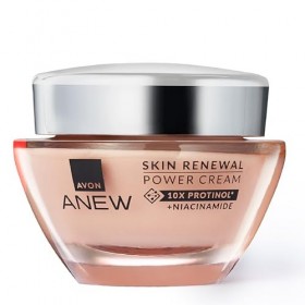 Avon Anew Skin Renewal Power Cream 50 ml, formulée avec la technologie Protinol, stimule le collagène et active le renouvelle