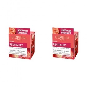 LOréal Paris - Revitalift - Soin Rouge Défatigant & Énergisant - Anti-Rides & Extra-Fermeté - Enrichi au Pro-Rétinol et au G