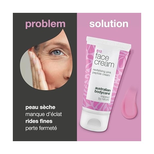 Crème Visage à la Vitamine B12 – Hydratante Anti-Âge Réduit Rides, Lignes Fines & Peau Sèche – Pour une Peau Jeune et Rayonna