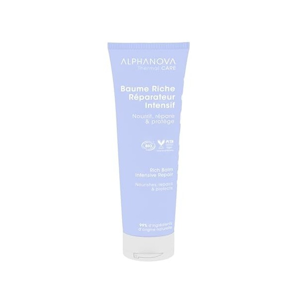 ALPHANOVA THERMAL CARE - Baume Riche Réparateur Intensif HYDRA+ -Acide hyaluronique - Naturel - Certifié Bio - 200ml