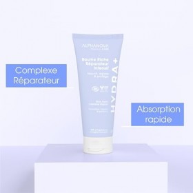 ALPHANOVA THERMAL CARE - Baume Riche Réparateur Intensif HYDRA+ -Acide hyaluronique - Naturel - Certifié Bio - 200ml