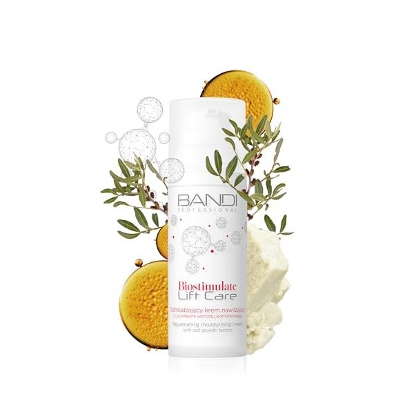 Bandi - Crème Hydratante Anti-âge Revitalisante Peau Mature Effets Lifting Régénérant Réduit Rides Amélioration Ovale Visage ...